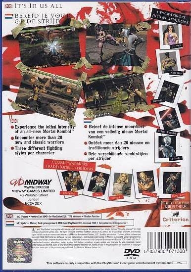 Mortal Kombat Deadly Alliance - PS2 (Genbrug)
